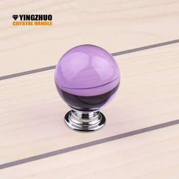 New 30mm 10pcs Decoration Style Clear Colorful Round Crystal Glass with Zinc Alloy Hardware in Chrome Door Knobs YZ-2010-purple
New 30mm 10pcs Decoration Style Clear Colorful Round Crystal Glass with Zinc Alloy Hardware in Chrome Door Knobs YZ-2010-purple