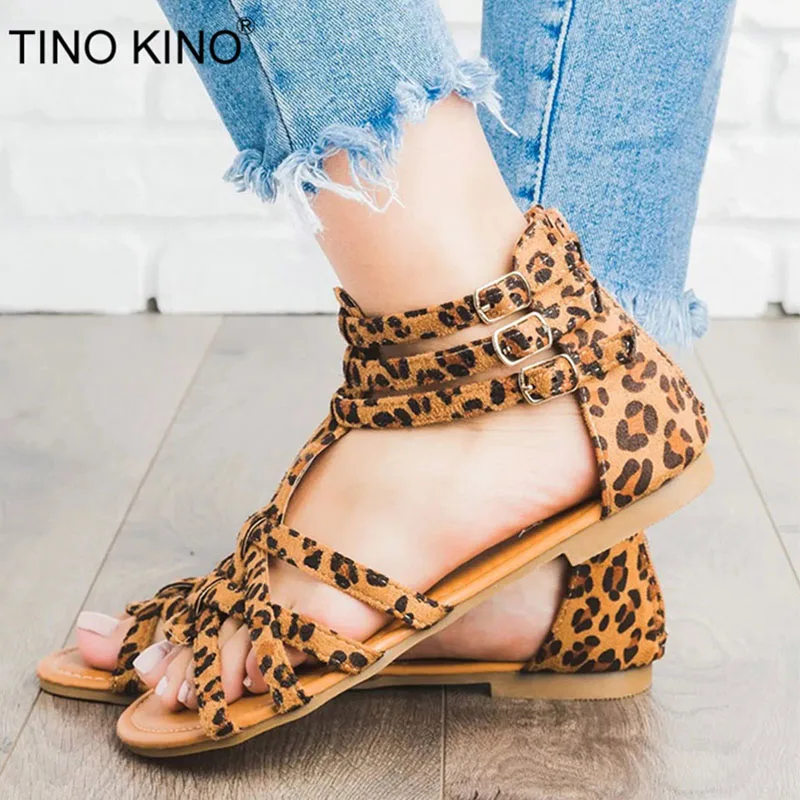 TINO KINO Women Bohemia Leopard Ankle Strap Summer Sandals Ladies Snake Shape Ethnic Buckle Open Toe Flat Casual Shoes Female
TINO KINO Women Bohemia Leopard Ankle Strap Summer Sandals Ladies Snake Shape Ethnic Buckle Open Toe Flat Casual Shoes Female