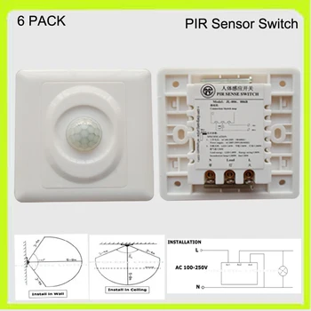 Top quality 200W infrared sensor switch motion sensor switch inductive wall pack LED light square 86*86mm 120v 220v 230v 240v
Top quality 200W infrared sensor switch motion sensor switch inductive wall pack LED light square 86*86mm 120v 220v 230v 240v