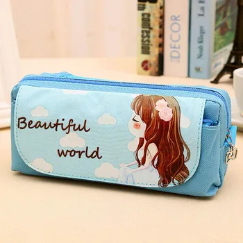 New Cute Beautiful Girl Canvas Pencil Case Kawaii Girl Pencil Bag Case Pouch Student Stationery School Supplies
New Cute Beautiful Girl Canvas Pencil Case Kawaii Girl Pencil Bag Case Pouch Student Stationery School Supplies