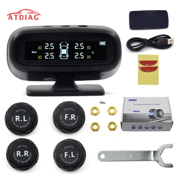 Solar TPMS Car Tire Pressure Alarm Monitor System Display Intelligent Temperature Warning with 4 sensors BAR LCD Display
Solar TPMS Car Tire Pressure Alarm Monitor System Display Intelligent Temperature Warning with 4 sensors BAR LCD Display