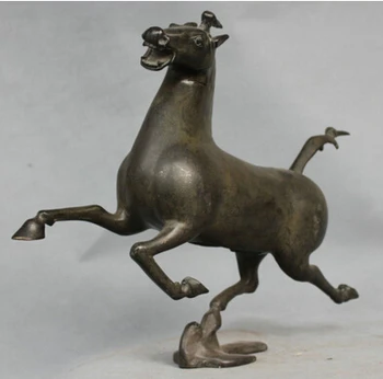 Copper Crafts Brass decoration Fine Brass 13'' China Folk Bronze Horse Stand Flying Swallow Statue
Copper Crafts Brass decoration Fine Brass 13'' China Folk Bronze Horse Stand Flying Swallow Statue