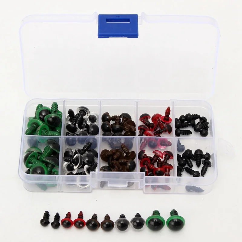 100pcs 6-12mm Plastic Safety Eyes For Animal Puppet Crafts Teddy Bear Colorful Safety Eyes Doll Cartoon Stuffed Puppet Crafts
100pcs 6-12mm Plastic Safety Eyes For Animal Puppet Crafts Teddy Bear Colorful Safety Eyes Doll Cartoon Stuffed Puppet Crafts