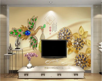 beibehang Creative beauty papel de parede 3d wallpaper stereo luxury peacock flower jewelry bedroom TV background wall tapety
beibehang Creative beauty papel de parede 3d wallpaper stereo luxury peacock flower jewelry bedroom TV background wall tapety
