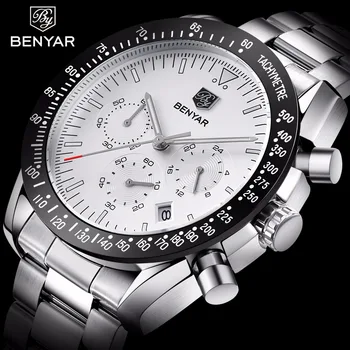 BENYAR Men's Analog Quartz Fashion Watch Luxury Waterproof Sports Watch Steel Man Watches Relogio Masculino
BENYAR Men's Analog Quartz Fashion Watch Luxury Waterproof Sports Watch Steel Man Watches Relogio Masculino
