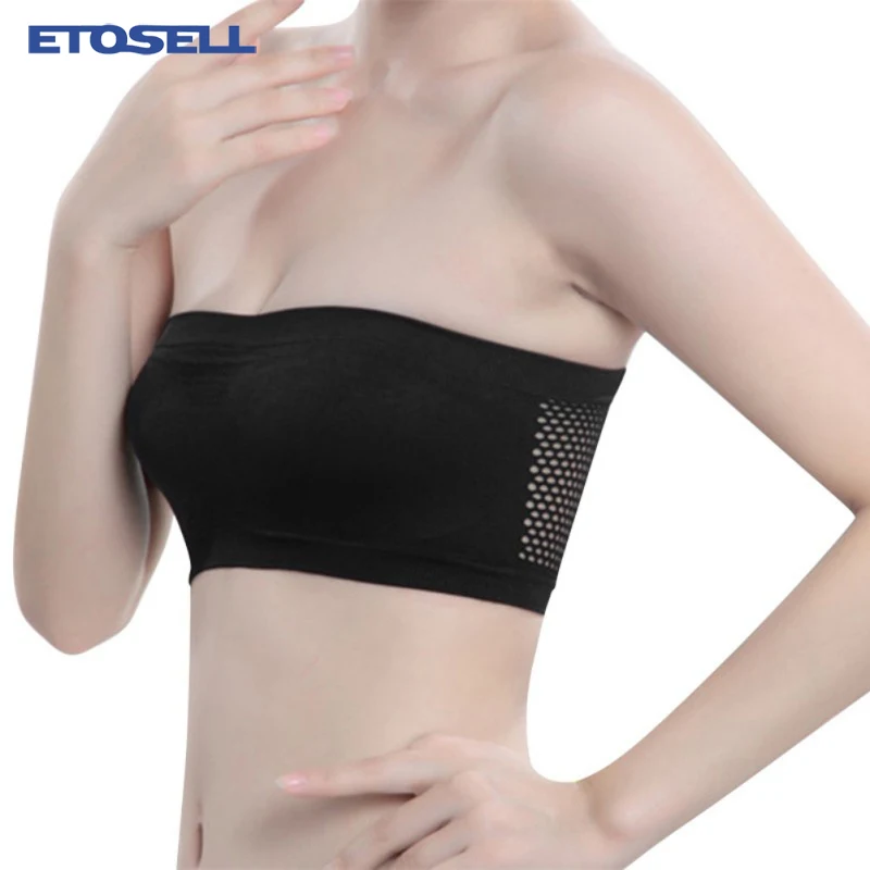 Hollow Out Anti-Emptied Tube Tops Off Shoulder Crop Top Women Bandeau Strapless Wrap Top Negro Blanco Padded Boob Tube Bra mujer
Hollow Out Anti-Emptied Tube Tops Off Shoulder Crop Top Women Bandeau Strapless Wrap Top Negro Blanco Padded Boob Tube Bra mujer