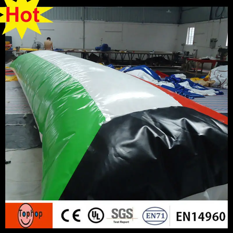 12*2*1m 0.9mm PVC tarpaulin 2016 latest stripe design gaint inflatable water jumping pillow for water park toys jump air bag
12*2*1m 0.9mm PVC tarpaulin 2016 latest stripe design gaint inflatable water jumping pillow for water park toys jump air bag