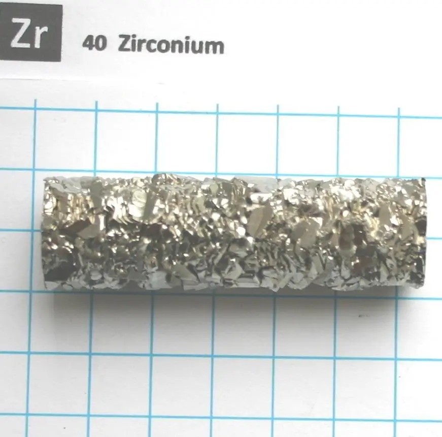 100g 99.9% Zirconium Metal Chrystal Bar - Pure Element 40 sample