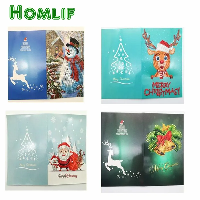 DIY 5D Diamond Painting Christmas Greeting Cards 4 Pieces One Set 13X18 CM kerstkaarten diamond painting kerstkaarten
DIY 5D Diamond Painting Christmas Greeting Cards 4 Pieces One Set 13X18 CM kerstkaarten diamond painting kerstkaarten