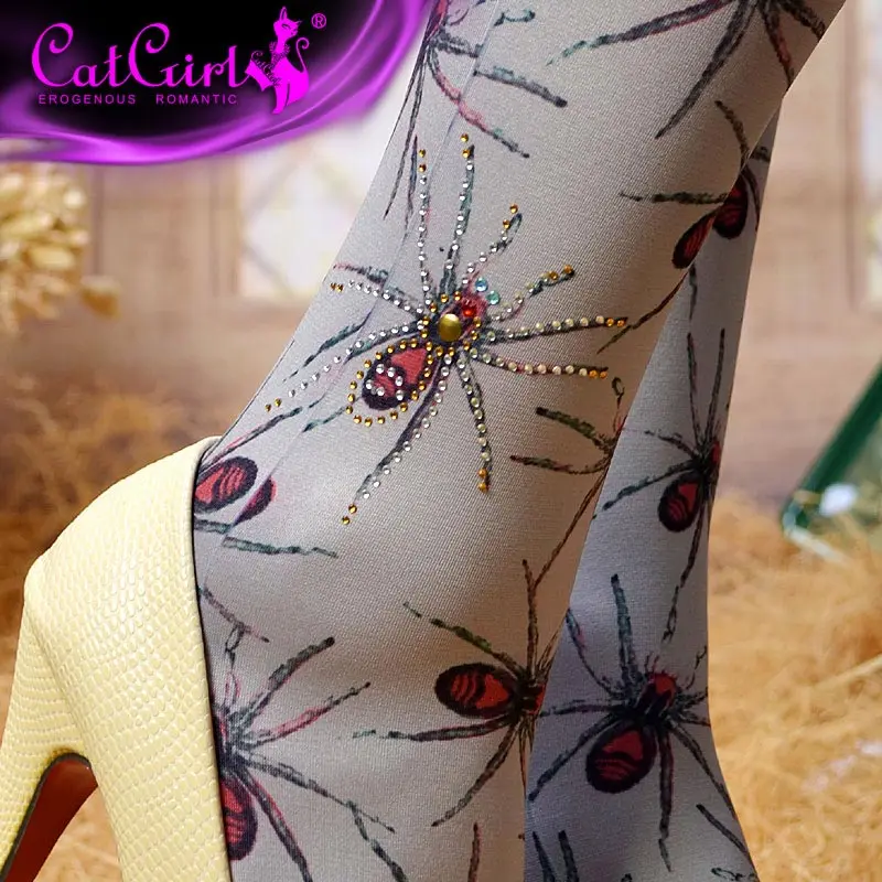 spring thin stockings vintage Rhinestone spider pattern Tights High-quality gray Silk stockings shaping leggin 1 order=1pc
spring thin stockings vintage Rhinestone spider pattern Tights High-quality gray Silk stockings shaping leggin 1 order=1pc