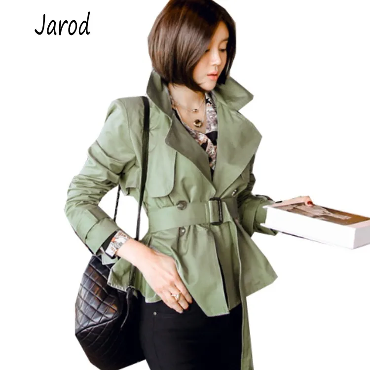 Runway Designer Women Turn down collar short Trench Coat 2019 spring OL Double-Breasted Long Sleeve Casual with Belt coat
Runway Designer Women Turn down collar short Trench Coat 2019 spring OL Double-Breasted Long Sleeve Casual with Belt coat