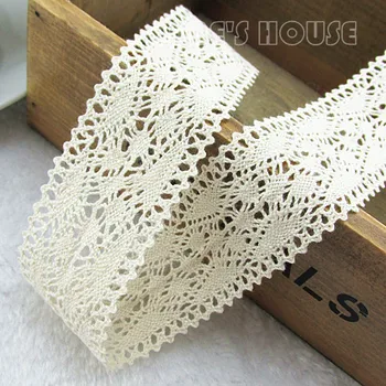 10 yards/lot 100% Cotton Lace/Fabric furnishing warp knitting Trim Sewing Ribbon/Ecru tape for Accesssories 3.7cm width
10 yards/lot 100% Cotton Lace/Fabric furnishing warp knitting Trim Sewing Ribbon/Ecru tape for Accesssories 3.7cm width