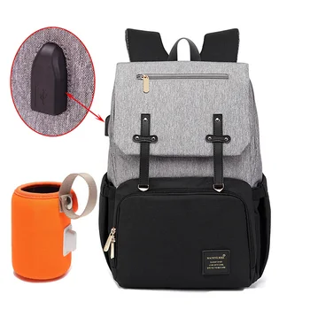 Diaper Bag USB Baby Nappy Bag Mummy Daddy Backpack Large Capacity Waterproof Casual Laptop Bag Rechargeable Holder for Bottle
Diaper Bag USB Baby Nappy Bag Mummy Daddy Backpack Large Capacity Waterproof Casual Laptop Bag Rechargeable Holder for Bottle