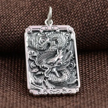 100% real solid 990 sterling Silver dragon totem Pendant charm tag amulet For Men Women (without Chain ) A1813
100% real solid 990 sterling Silver dragon totem Pendant charm tag amulet For Men Women (without Chain ) A1813