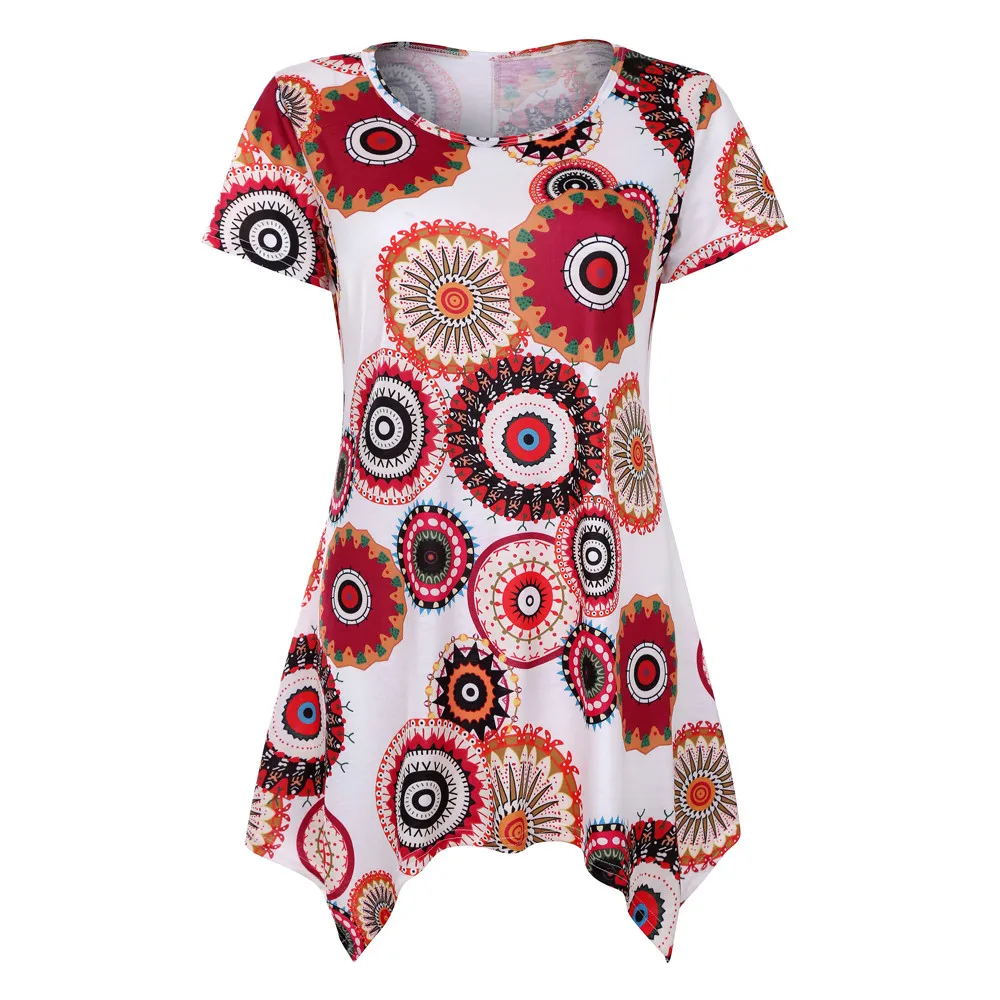 JAYCOSIN blusas Swing Tunic Summer Floral Flare Tee women's shirt Short Sleeve Top Blouse Shirt apr2
JAYCOSIN blusas Swing Tunic Summer Floral Flare Tee women's shirt Short Sleeve Top Blouse Shirt apr2