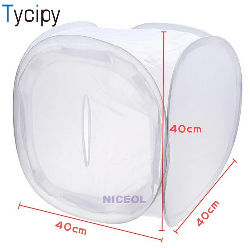Tycipy 40*40cm Photography Portable Folding Lightbox LED Light Room Photo Studio Light Tent Soft Box Backdrops for Digital DSLR
Tycipy 40*40cm Photography Portable Folding Lightbox LED Light Room Photo Studio Light Tent Soft Box Backdrops for Digital DSLR