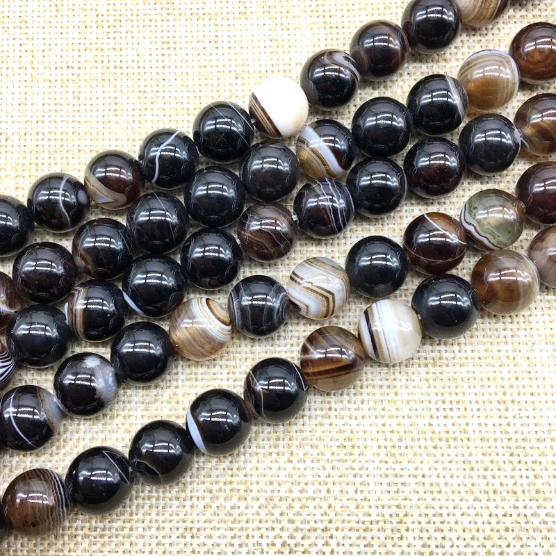 Natural Stone Beads Coffee Brown Stripe Line Agates Round Smooth 4 mm 6 mm 8 mm 10 mm 12 mm 15" Great For DIY Jewelry Making
Natural Stone Beads Coffee Brown Stripe Line Agates Round Smooth 4 mm 6 mm 8 mm 10 mm 12 mm 15" Great For DIY Jewelry Making