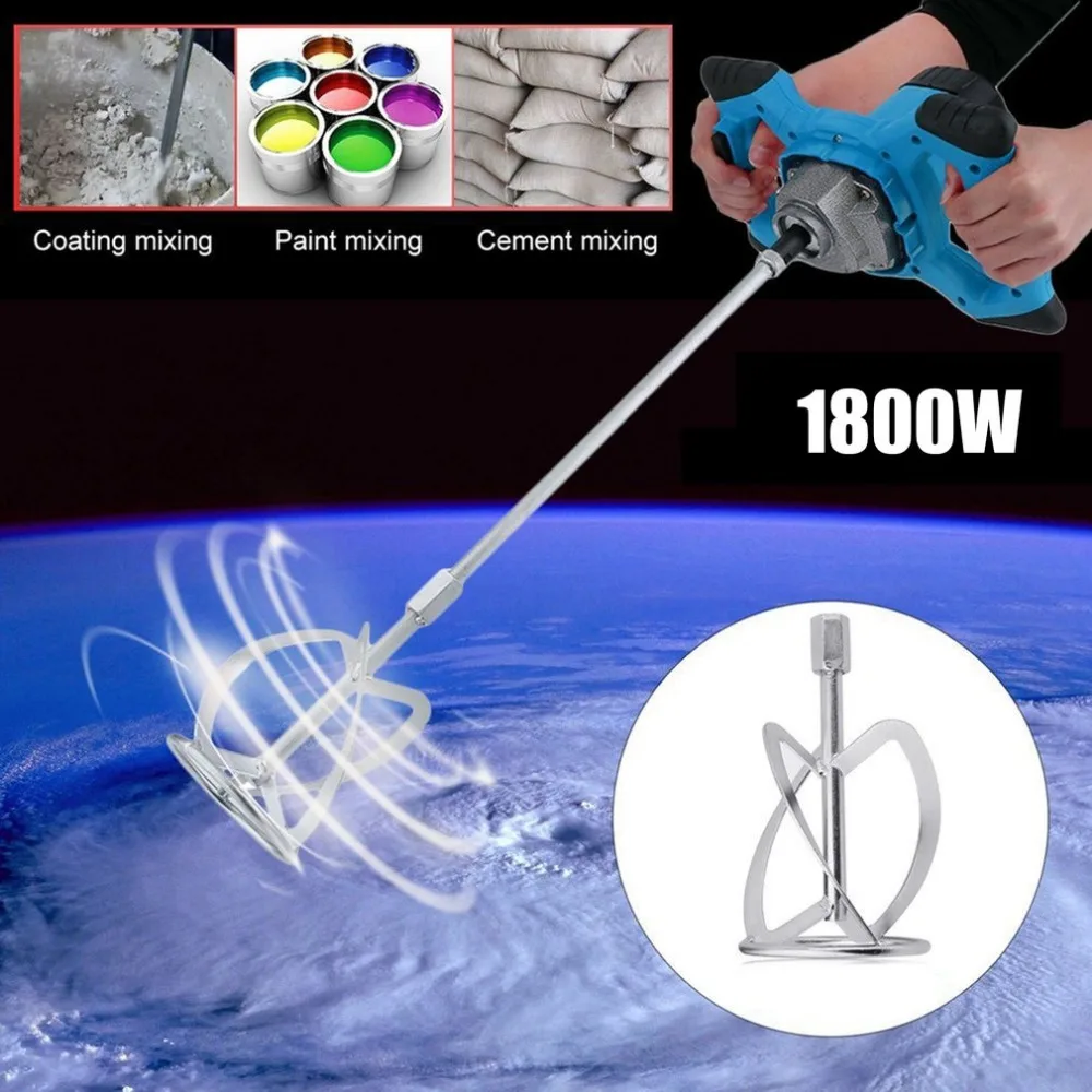 Newest 6 Level Speed Adjustment Agitator 1800W Handheld Industrial Mixer Electric Mortar Mixer For Plaster Cement UK Plug
Newest 6 Level Speed Adjustment Agitator 1800W Handheld Industrial Mixer Electric Mortar Mixer For Plaster Cement UK Plug