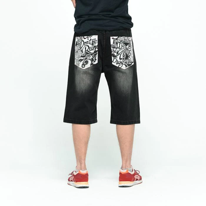 jean shorts baggy