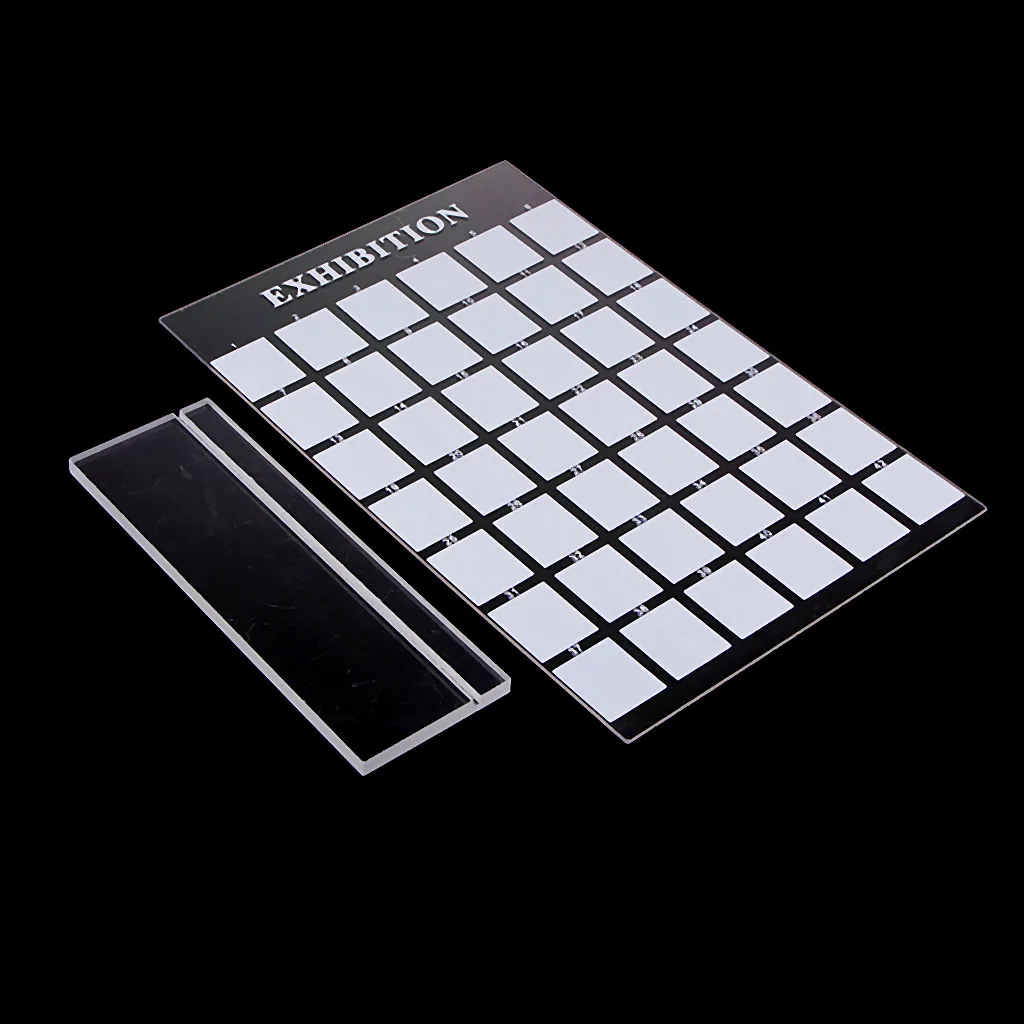 42 Grids High Qulity Clear Acrylic Tip Stand for Practice Use Practice Training Nail Art False Tips Display Training Tool
