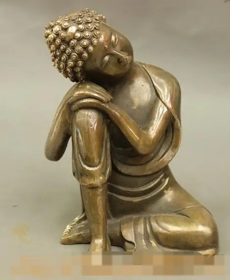 S02679 Folk Chinese Bronze Buddhism Sleep Shakyamuni Sakyamuni Buddha Copper Statue
S02679 Folk Chinese Bronze Buddhism Sleep Shakyamuni Sakyamuni Buddha Copper Statue
