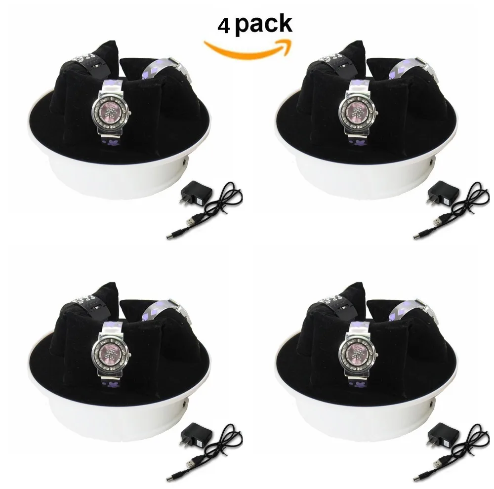 4pack 8 Inches Motorized Rotating Display Stand Turn Table with Black Felt Top for Jewelry Hobby Collectible Product
4pack 8 Inches Motorized Rotating Display Stand Turn Table with Black Felt Top for Jewelry Hobby Collectible Product