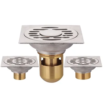 304 Stainless Steel Deodorant Floor Drain Bathroom Polished Wire Copper Core Square Washer Dual-use 40 Tube 50 Tube Floor Drain
304 Stainless Steel Deodorant Floor Drain Bathroom Polished Wire Copper Core Square Washer Dual-use 40 Tube 50 Tube Floor Drain