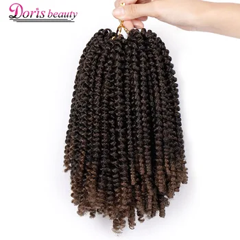 8 inch Spring Twist Hair Crochet Braids Ombre Braiding Hair Synthetic Hair Extensions Braids Kinky Curly Twists Black
8 inch Spring Twist Hair Crochet Braids Ombre Braiding Hair Synthetic Hair Extensions Braids Kinky Curly Twists Black
