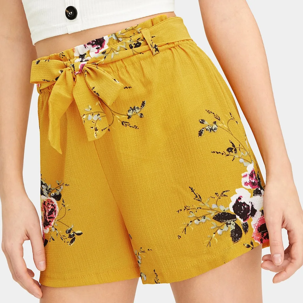 2019 Shorts Women Fashion Summer Floral Print Bow Bandage Casual Trouser Short Spodenki Damskie Pantalones Cortos Short Feminino
2019 Shorts Women Fashion Summer Floral Print Bow Bandage Casual Trouser Short Spodenki Damskie Pantalones Cortos Short Feminino