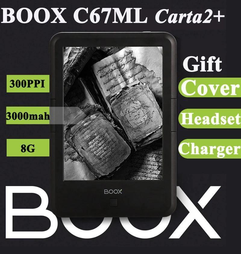 Origianl ONYX BOOX C67ML Carta2+ ebook reader 3000mAh touch eink screen 8G 300DPI WIFI Android4.22 pocket books gift pu cover |