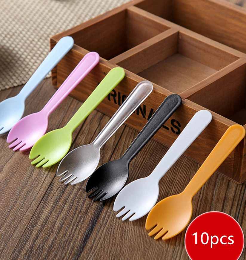 10Pcs Multicolor Disposable Frosted Thickened Knife Fork Plastic Fruit Scoop Cake Dessert Trident Scoop Party Outing Picnic
10Pcs Multicolor Disposable Frosted Thickened Knife Fork Plastic Fruit Scoop Cake Dessert Trident Scoop Party Outing Picnic