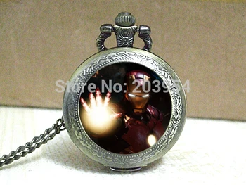 Pocket watches 12pcs/lot quartz movie Iron Man aperture science vintage Pendant locket necklace fashion Jewelry clock steampunk
Pocket watches 12pcs/lot quartz movie Iron Man aperture science vintage Pendant locket necklace fashion Jewelry clock steampunk