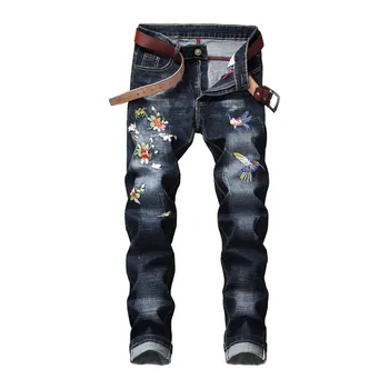 2019 New Men's Embroidered jeans Embroidered Slim feet pants Stretch Fashion Black trousers More Size 28-34 36 38
2019 New Men's Embroidered jeans Embroidered Slim feet pants Stretch Fashion Black trousers More Size 28-34 36 38