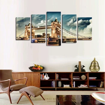 5 Panels (No Frame) Canvas Wall Art London Bridge Landscape Pictures Paint on Canvas Painting for Home Kitchen Decorative
5 Panels (No Frame) Canvas Wall Art London Bridge Landscape Pictures Paint on Canvas Painting for Home Kitchen Decorative
