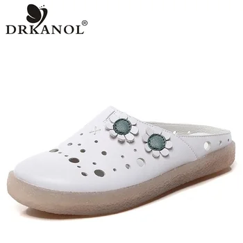 DRKANOL Genuine Leather Women Slippers Summer Slingbacks Shoes Soft Bottom Non Slip Pregnant Woman Slip On Flat Slippers Female
DRKANOL Genuine Leather Women Slippers Summer Slingbacks Shoes Soft Bottom Non Slip Pregnant Woman Slip On Flat Slippers Female