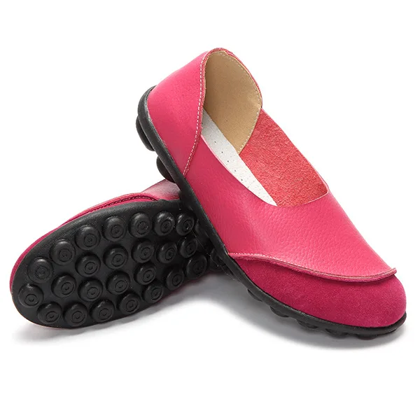 New Women Flat Shoes Genuine Leather Scrub Slip-On Non-Slip Round Toe Solid Shallow Loafers Lady Casual Female Shoes Plus Size
New Women Flat Shoes Genuine Leather Scrub Slip-On Non-Slip Round Toe Solid Shallow Loafers Lady Casual Female Shoes Plus Size