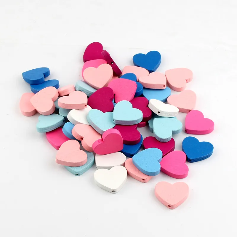 Handmake 30pcs 23x20mm Mixed Color Heart Shape Wood Beads for Jewelry Making Baby'sToys Pacifier Clip DIY Rattle Wooden Beads
Handmake 30pcs 23x20mm Mixed Color Heart Shape Wood Beads for Jewelry Making Baby'sToys Pacifier Clip DIY Rattle Wooden Beads
