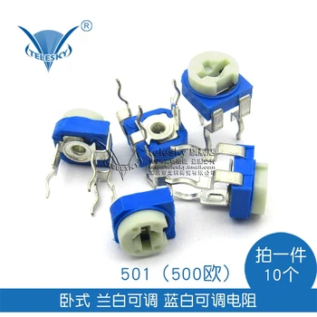 Horizontal fine-tuning potentiometer, 501, 500 the blue and white adjustable resistance
Horizontal fine-tuning potentiometer, 501, 500 the blue and white adjustable resistance