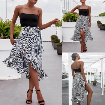 Spring Zebra-Striped Irregular Mini Women's Skirt Sashes Belt School Students Skirts 2019 Summer Women Fashion College Clothes
Spring Zebra-Striped Irregular Mini Women's Skirt Sashes Belt School Students Skirts 2019 Summer Women Fashion College Clothes