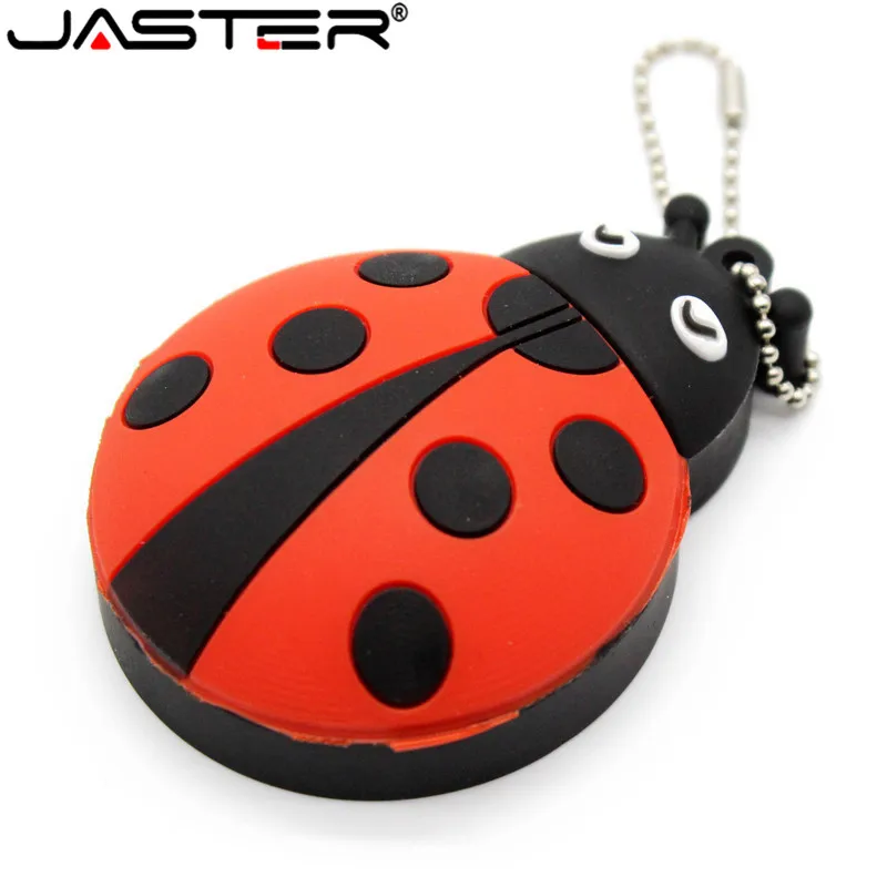 

JASTER New product Fashion creativity seven-star ladybug 64G 32gb 16gb 8gb 4GB SUB flash drive 100% actual capacity free sh