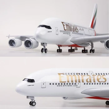 1/160 Scale 45.5cm Airplane Model Airbus A380 EMIRATES Airline Aircraft Model with Light & Wheel Diecast Plastic Resin Plane Toy
1/160 Scale 45.5cm Airplane Model Airbus A380 EMIRATES Airline Aircraft Model with Light & Wheel Diecast Plastic Resin Plane Toy