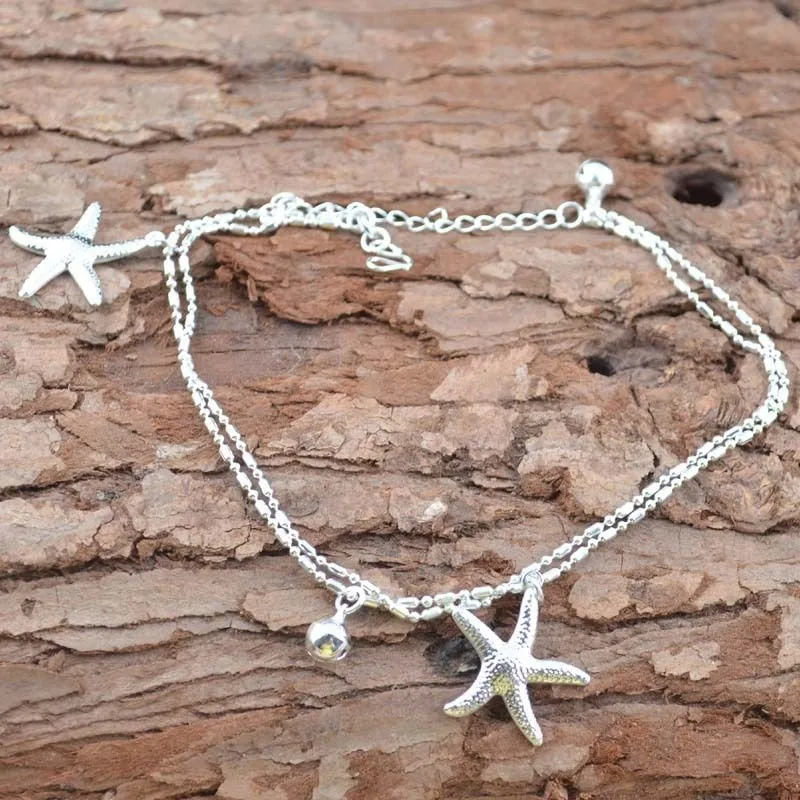 Women Jewelry Silver Color Starfish Chain Anklets Beach Foot Ankle Jewelry barefoot Sandals Bracelets for Woman Anklet
Women Jewelry Silver Color Starfish Chain Anklets Beach Foot Ankle Jewelry barefoot Sandals Bracelets for Woman Anklet