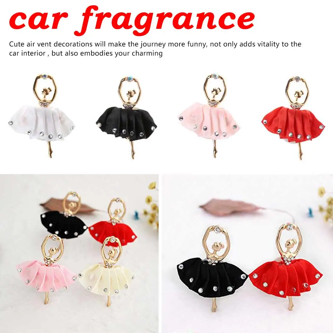 BU-Bauty Auto Outlet Air Freshener Solid Fragrance Car Styling Red/White/Black/Pink Diamond Ballet Girl Interior Decoration
BU-Bauty Auto Outlet Air Freshener Solid Fragrance Car Styling Red/White/Black/Pink Diamond Ballet Girl Interior Decoration