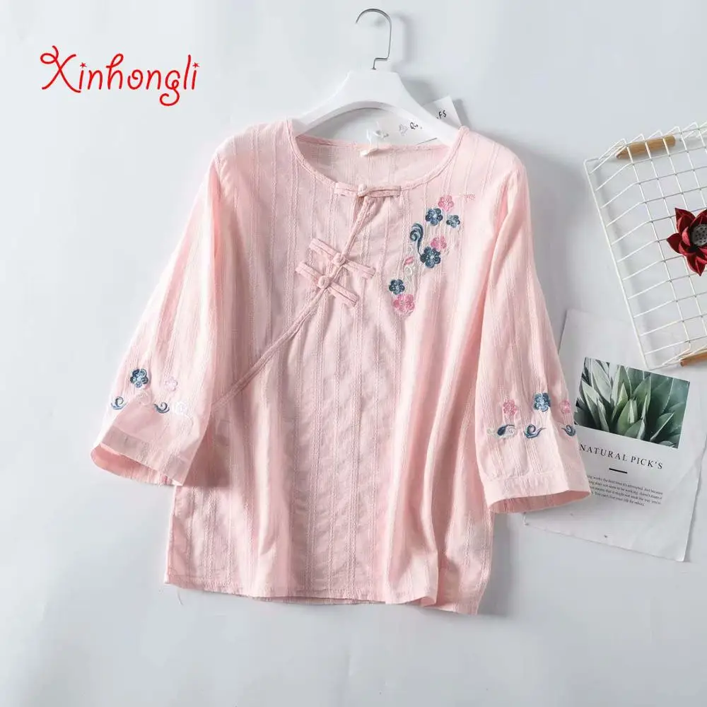 Plus size Embroidery Cotton O-neck loose women Tshirts 2019 summer casual ladies half sleeve soft T shirts female tees t-shirts
Plus size Embroidery Cotton O-neck loose women Tshirts 2019 summer casual ladies half sleeve soft T shirts female tees t-shirts