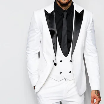 New Style Groomsmen men suit Peak Black Lapel Groom Tuxedos White/Red Men Suits Wedding Best Man Blazer (Jacket+Pants+Tie+Vest)
New Style Groomsmen men suit Peak Black Lapel Groom Tuxedos White/Red Men Suits Wedding Best Man Blazer (Jacket+Pants+Tie+Vest)