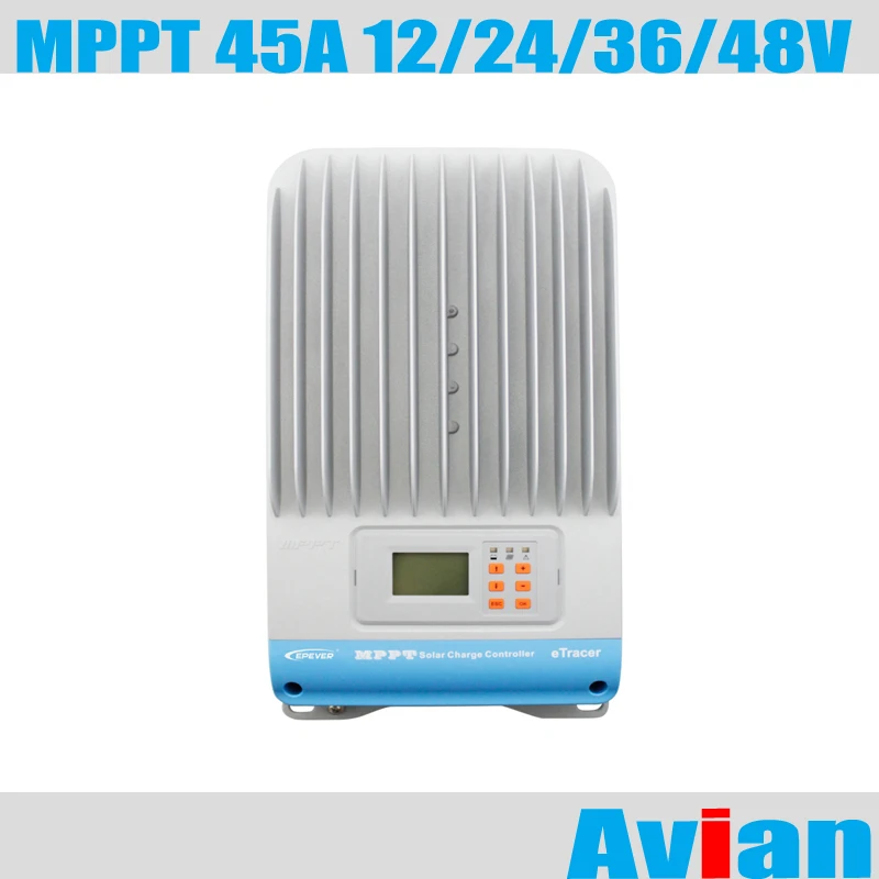 EPsolar 45A MPPT solar controller 12V 24V 36V 48V auto work ITracer IT4415ND solar regulator LCD display RS232 RS485
EPsolar 45A MPPT solar controller 12V 24V 36V 48V auto work ITracer IT4415ND solar regulator LCD display RS232 RS485