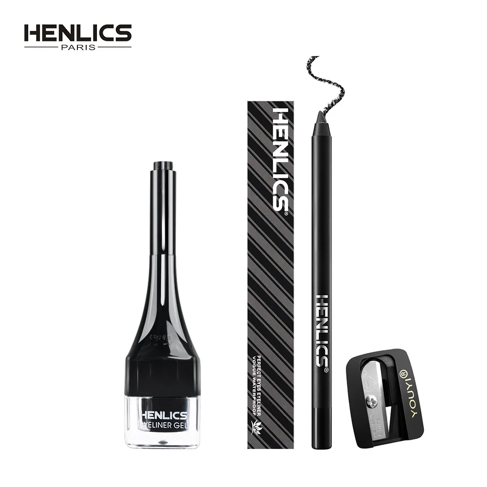 HENLICS Eye Makeup Set Eyeliner Gel +Black Eye Liner Pencil with Make Up Brush Tool 24 Hours Long Lasting Waterproof Eyeliner
HENLICS Eye Makeup Set Eyeliner Gel +Black Eye Liner Pencil with Make Up Brush Tool 24 Hours Long Lasting Waterproof Eyeliner