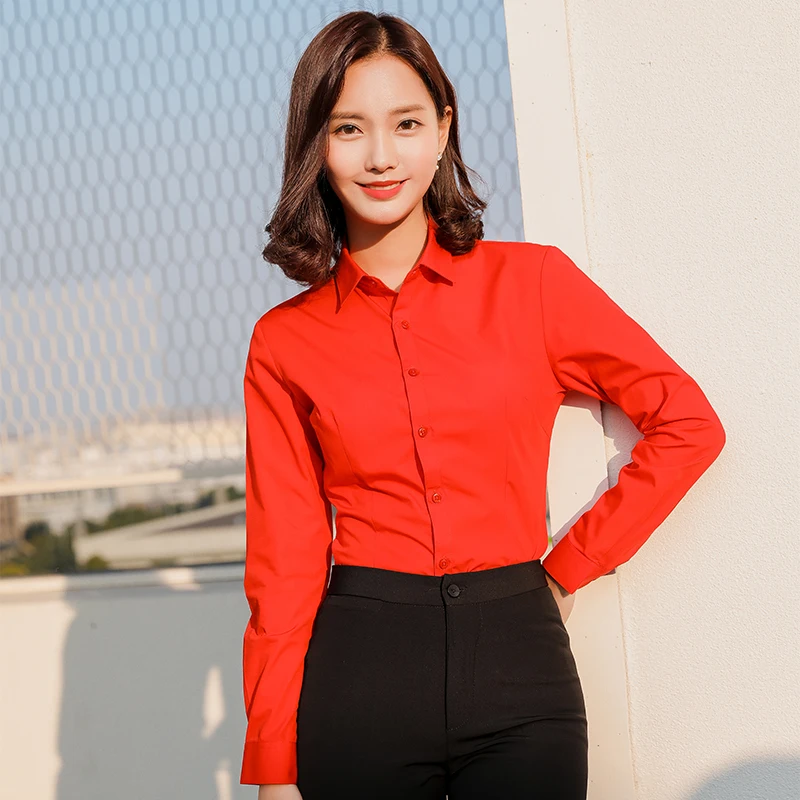 long sleeve women shirts office social work shirts red white color slim fit Formal blouses Tops Plus Size Blusas Women blouse
long sleeve women shirts office social work shirts red white color slim fit Formal blouses Tops Plus Size Blusas Women blouse