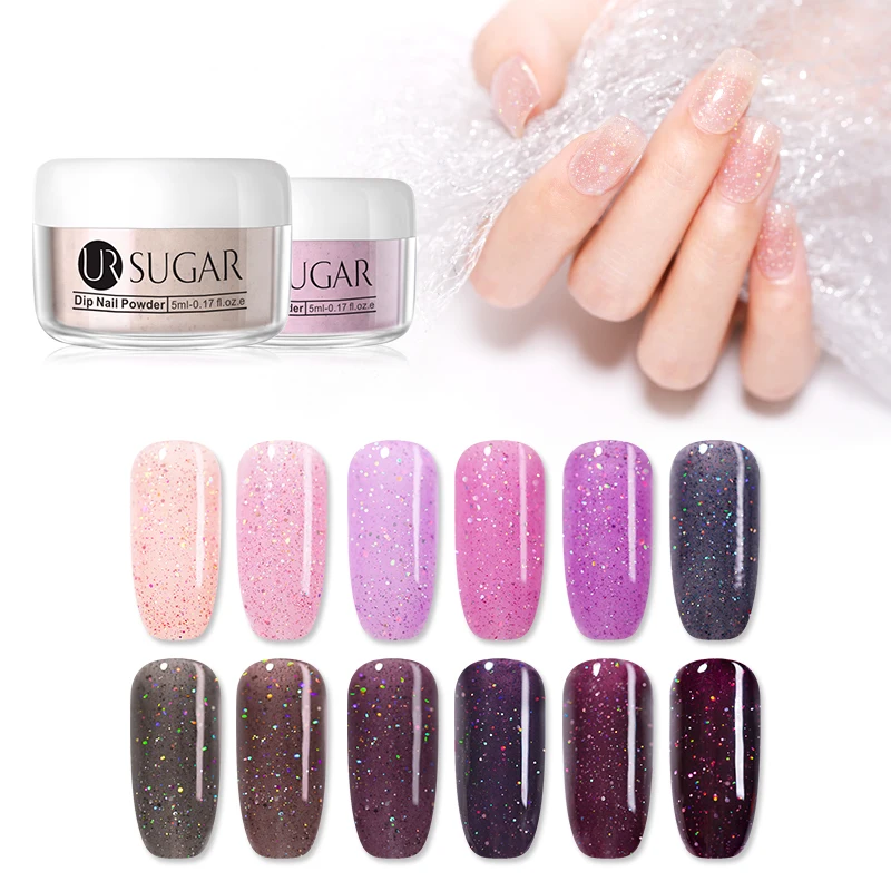 UR SUGAR 5ml Pink Glitter Dipping Nail Powder Holographic Glitter Pigment Dust Dips Natural Dry Without Lamp Cure Decoration DIY
UR SUGAR 5ml Pink Glitter Dipping Nail Powder Holographic Glitter Pigment Dust Dips Natural Dry Without Lamp Cure Decoration DIY