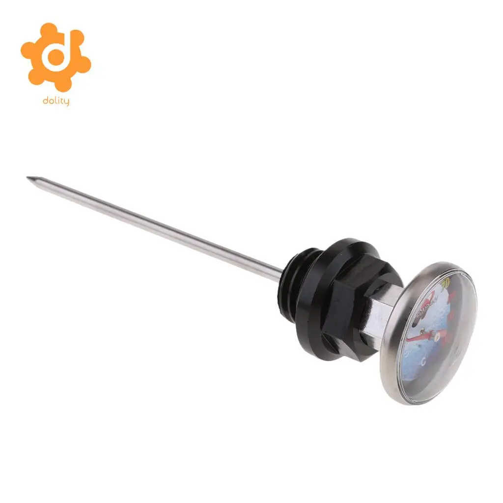 14.5cm Oil Tank Dipstick w/ Temperature Gauge for 110cc 125cc Scooter ATV